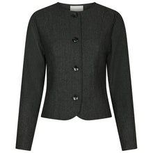 Indlæs billede til gallerivisning NEO NOIR Amanda Herringbone Jacket Antracit
