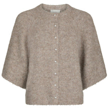 Indlæs billede til gallerivisning NEO NOIR Amaya Fluffy Knit Cardigan Beige Melange
