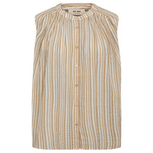 Indlæs billede til gallerivisning MOS MOSH Amelia Stripe SL Blouse Sesame
