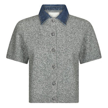 Indlæs billede til gallerivisning NEO NOIR Amoria Knit Cardigan Grey Melange
