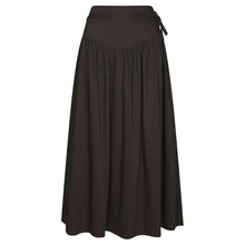 Indlæs billede til gallerivisning NEO NOIR Anais Poplin Skirt Chocolate Brown
