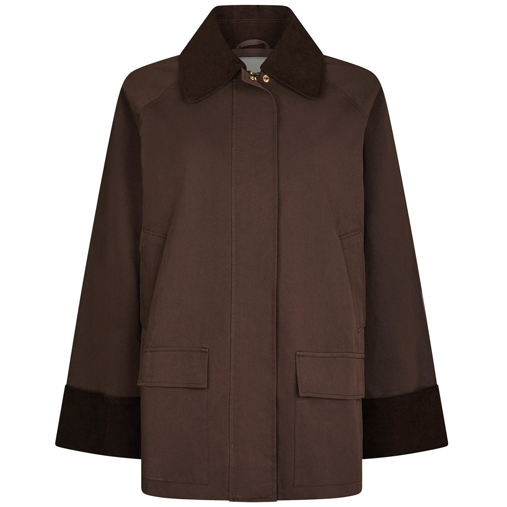 NEO NOIR Anastacia Cord Jacket Brown