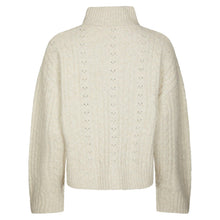 Indlæs billede til gallerivisning NEO NOIR Anda Cable Knit Blouse Ivory
