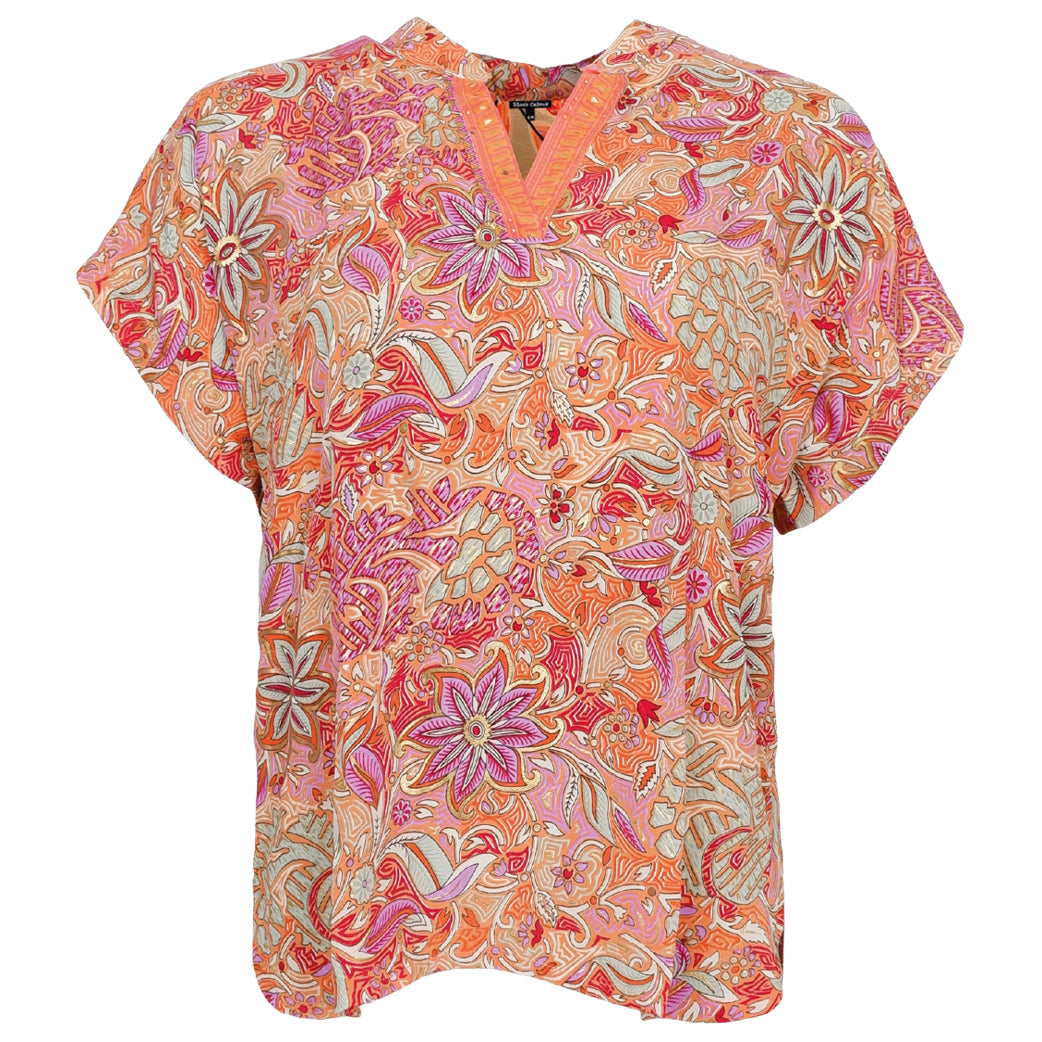 BLACK COLOUR Bcluna Andrea Top Pacifique Orange