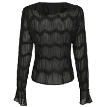 Indlæs billede til gallerivisning NEO NOIR Anika Crepe Chiffon Sort
