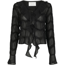 Indlæs billede til gallerivisning NEO NOIR Anika Crepe Chiffon Sort
