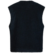 Indlæs billede til gallerivisning NEO NOIR Anjanna Teddy Vest Navy
