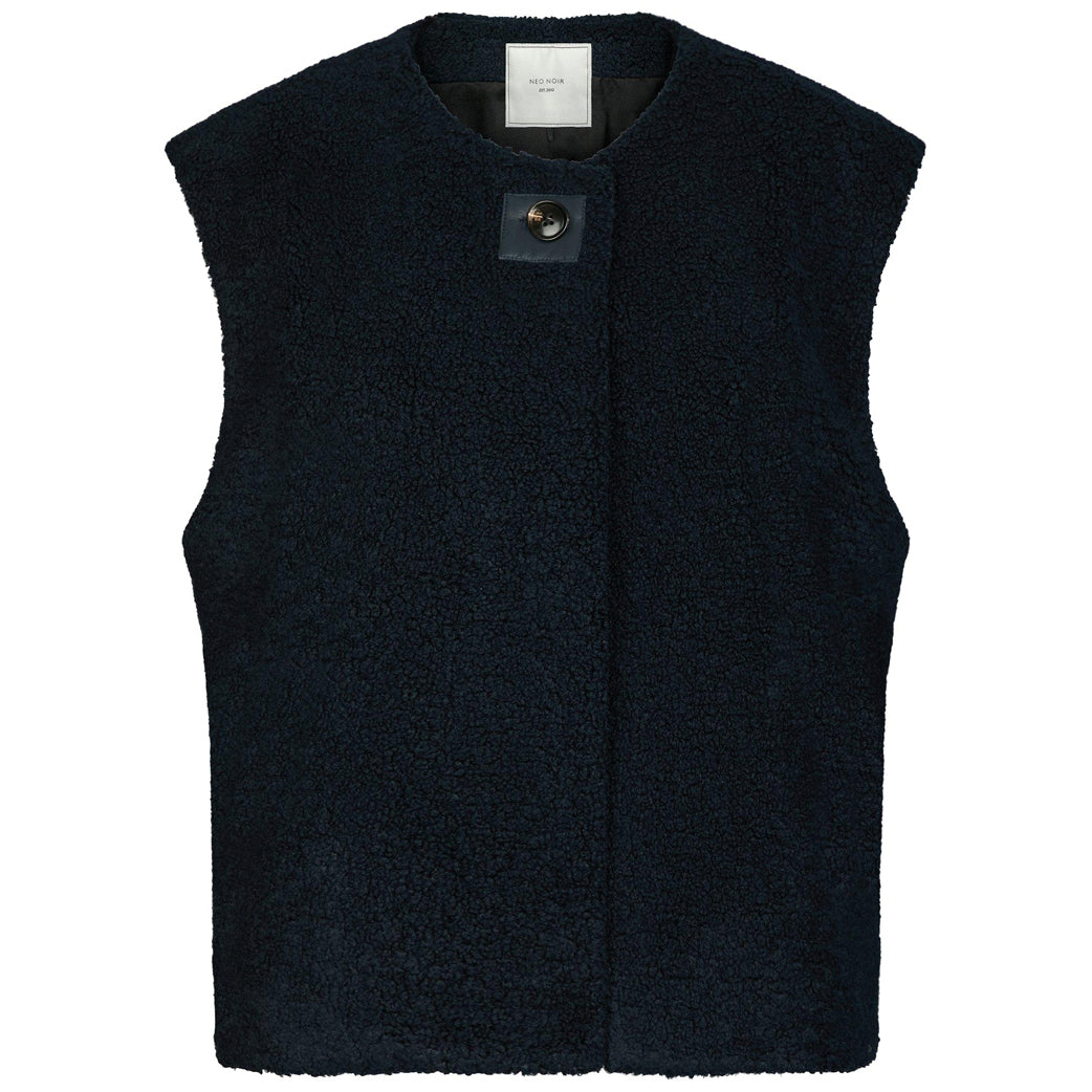 NEO NOIR Anjanna Teddy Vest Navy