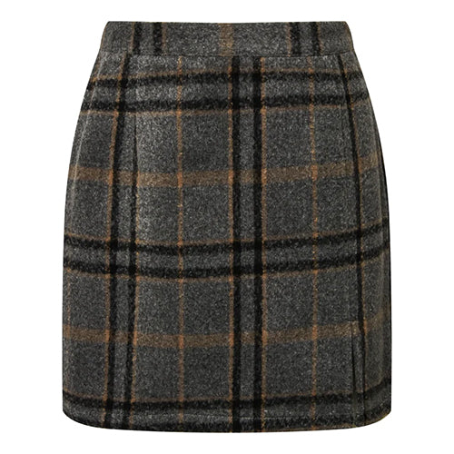 A VIEW Annali Check Skirt Grey