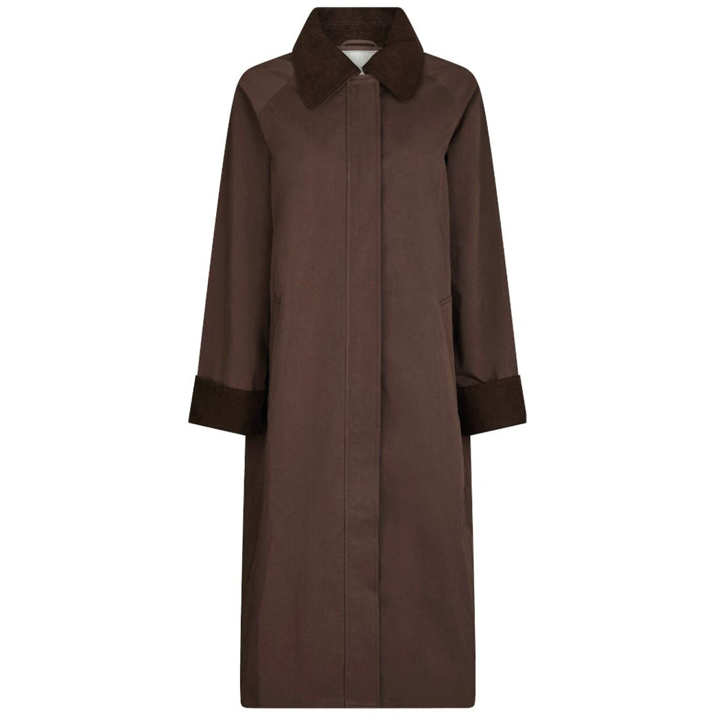 NEO NOIR Anneli Cord Coat Brown