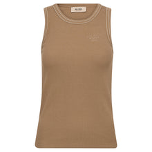 Indlæs billede til gallerivisning MOS MOSH Ara Rib Tank Top Petrified Oak
