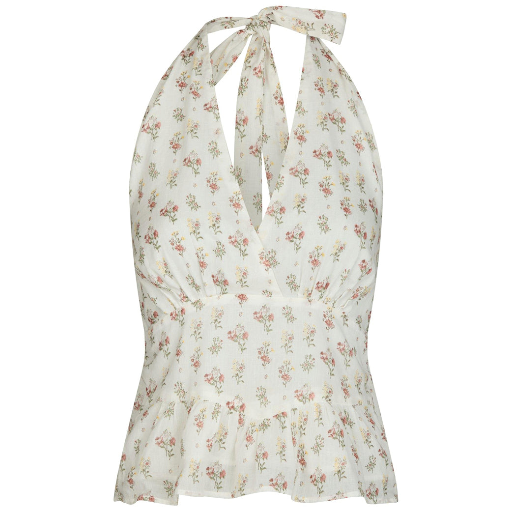 NEO NOIR Ariet Fine Print Top Creme