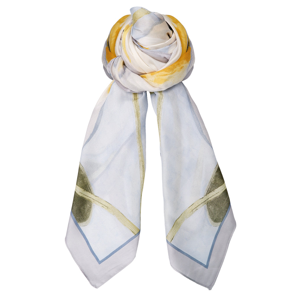 BLACK COLOUR Bcarlet Satin Scarf Sky Blue