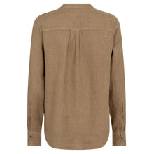 Indlæs billede til gallerivisning MOS MOSH Artina Linen Shirt Petrified Oak
