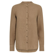 Indlæs billede til gallerivisning MOS MOSH Artina Linen Shirt Petrified Oak
