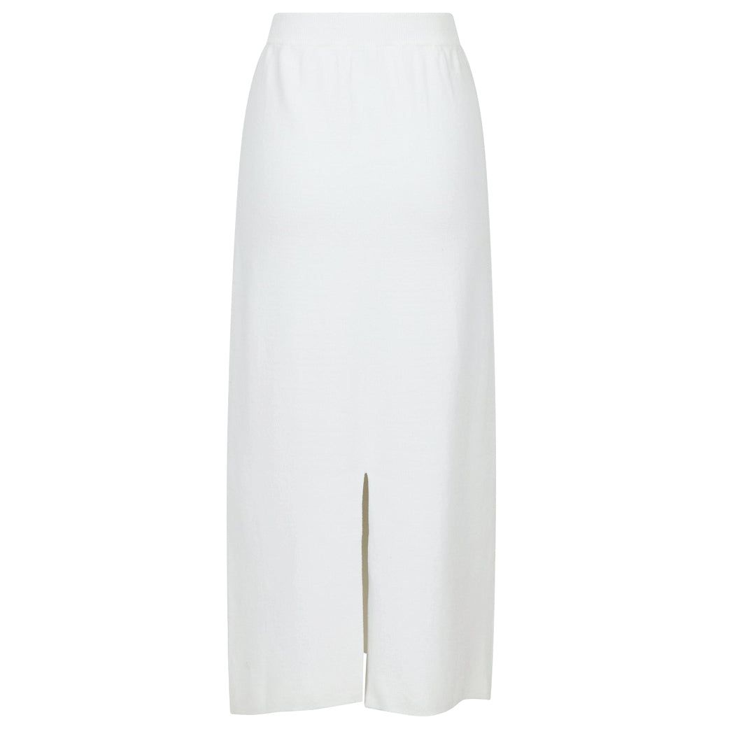 NEO NOIR Aston Knit Skirt Off White
