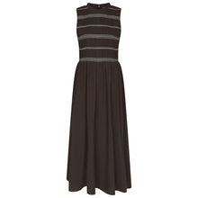 Indlæs billede til gallerivisning NEO NOIR Atika Deco Smock Dress Dark Brown
