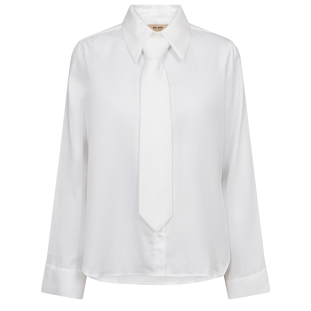 MOS MOSH Ayen Stripe Shirt White