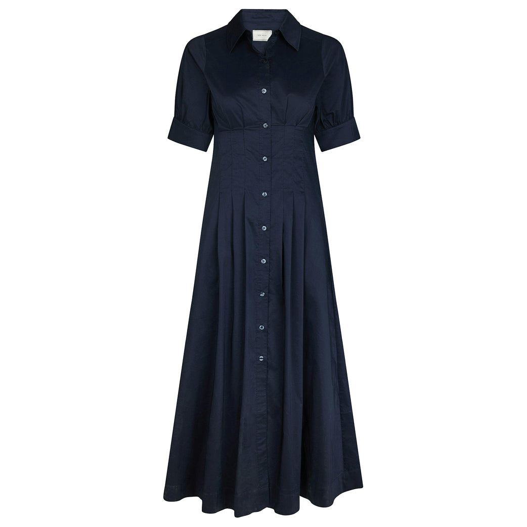 NEO NOIR Baia Poplin Dress Navy