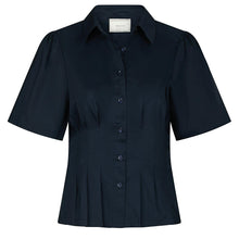 Indlæs billede til gallerivisning NEO NOIR Balara Poplin Shirt Navy
