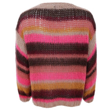 Indlæs billede til gallerivisning BLACK COLOUR Bcadria Multi Striped Jumper Berry

