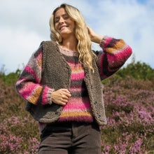 Indlæs billede til gallerivisning BLACK COLOUR Bcadria Multi Striped Jumper Berry
