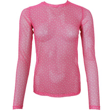 Indlæs billede til gallerivisning BLACK COLOUR Bcanne Mesh Blouse Pink Dot
