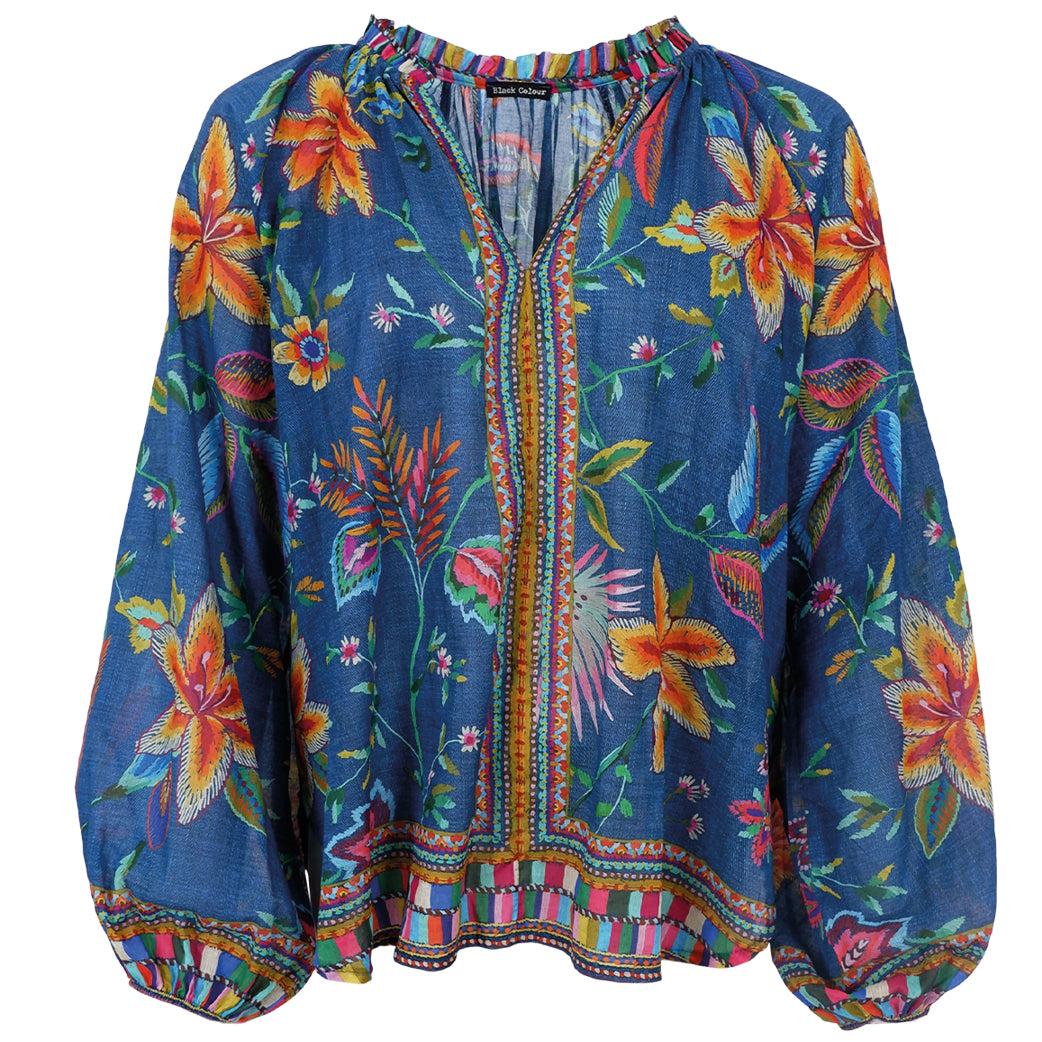 BLACK COLOUR Bcart Blouse Denim Blue