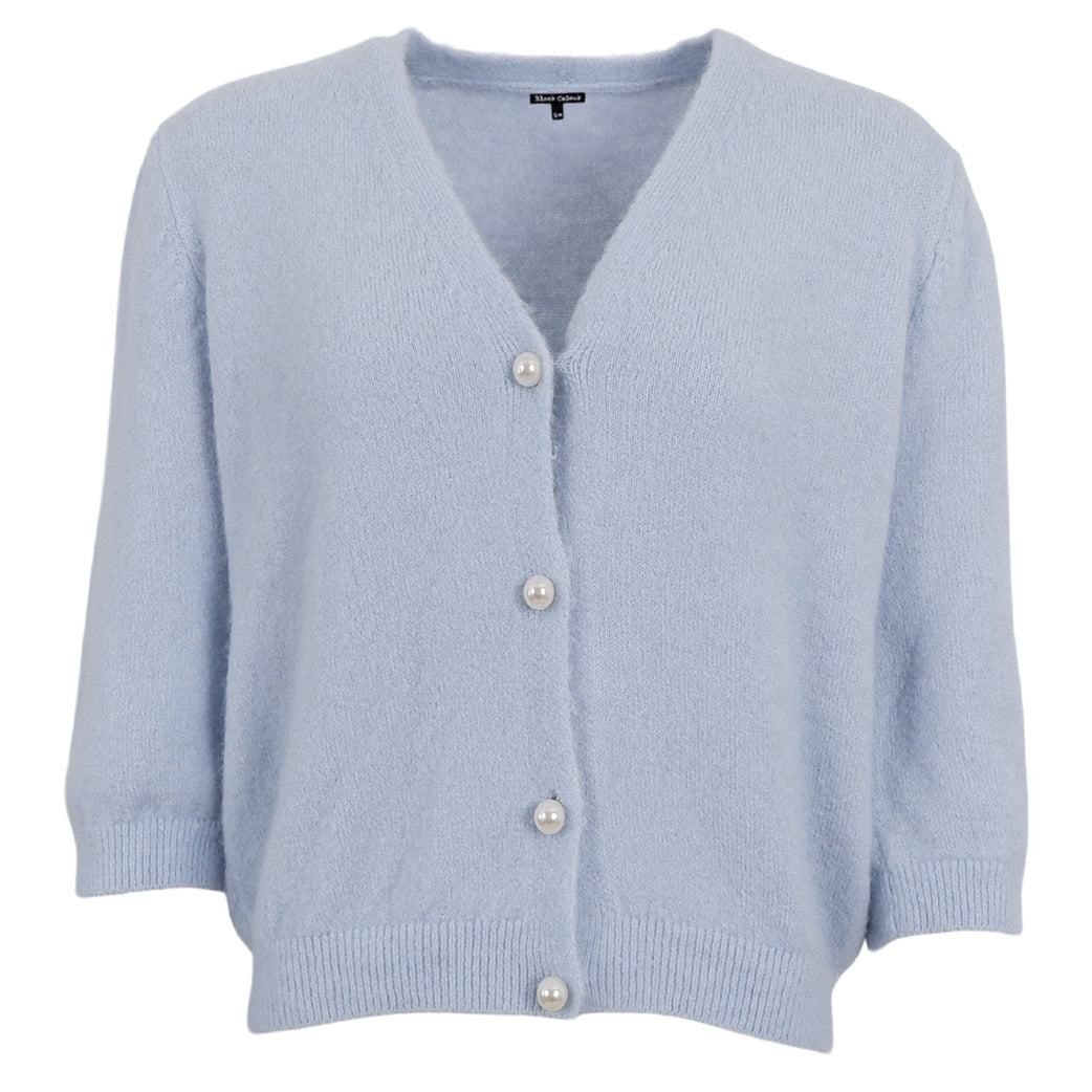 BLACK COLOUR Bcbella Pearl Knit Cardigan Light Blue