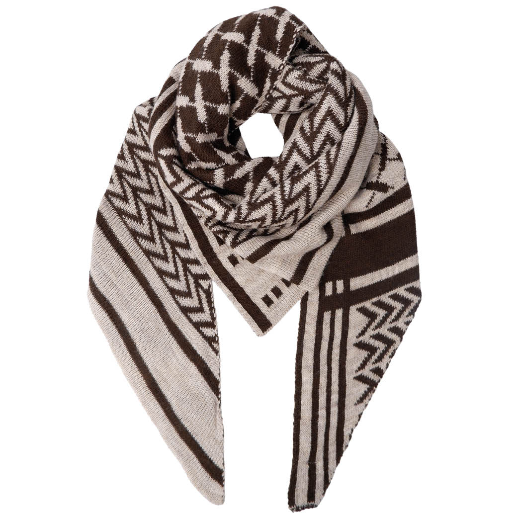BLACK COLOUR Bcbex Triangle Scarf Mocca