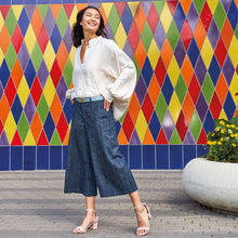 Indlæs billede til gallerivisning BLACK COLOUR Bcbox Culotte Pant Navy Denim
