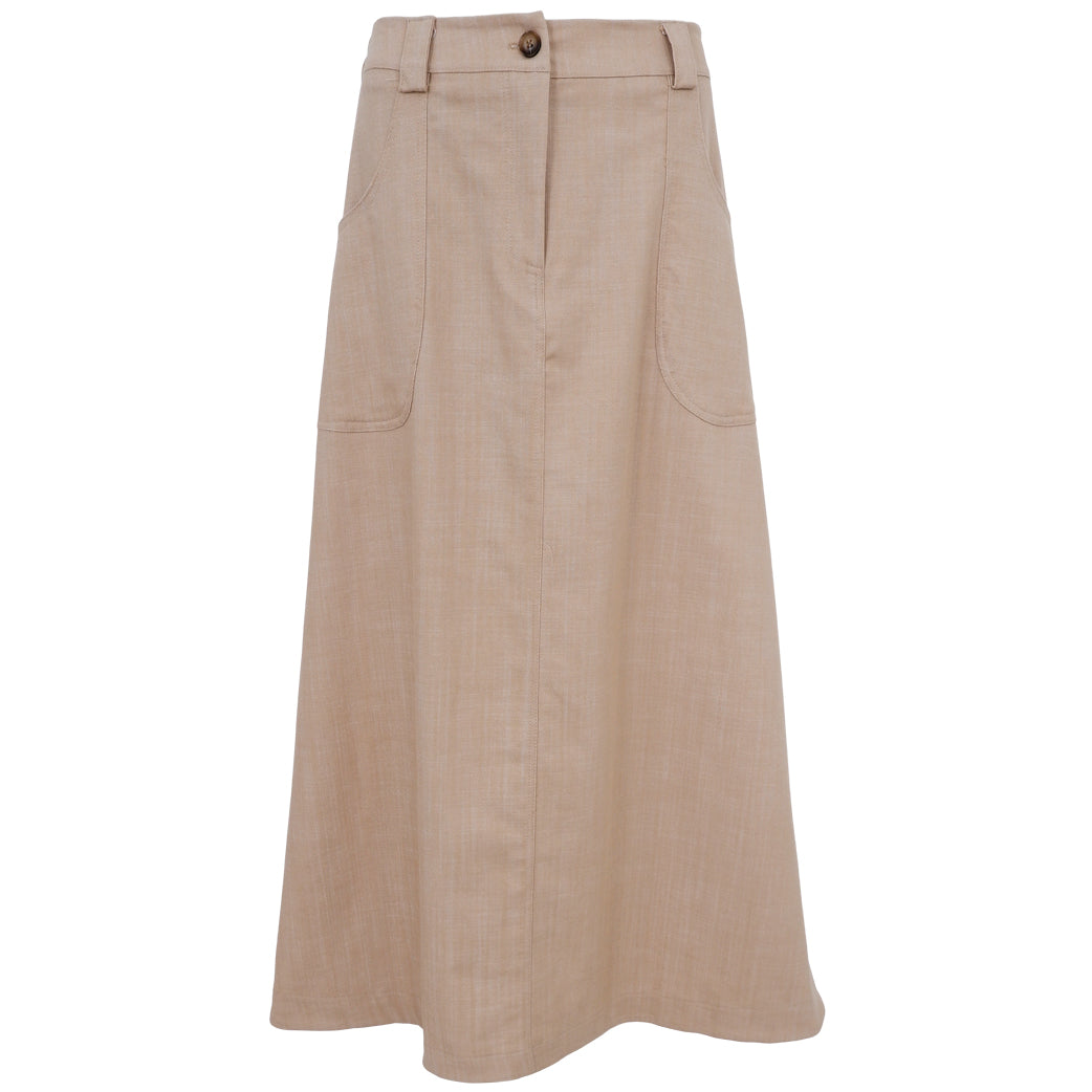 BLACK COLOUR Bcbox A-Skirt Sand