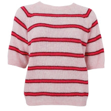 Indlæs billede til gallerivisning BLACK COLOUR Bcdell SS Jumper Rose Red
