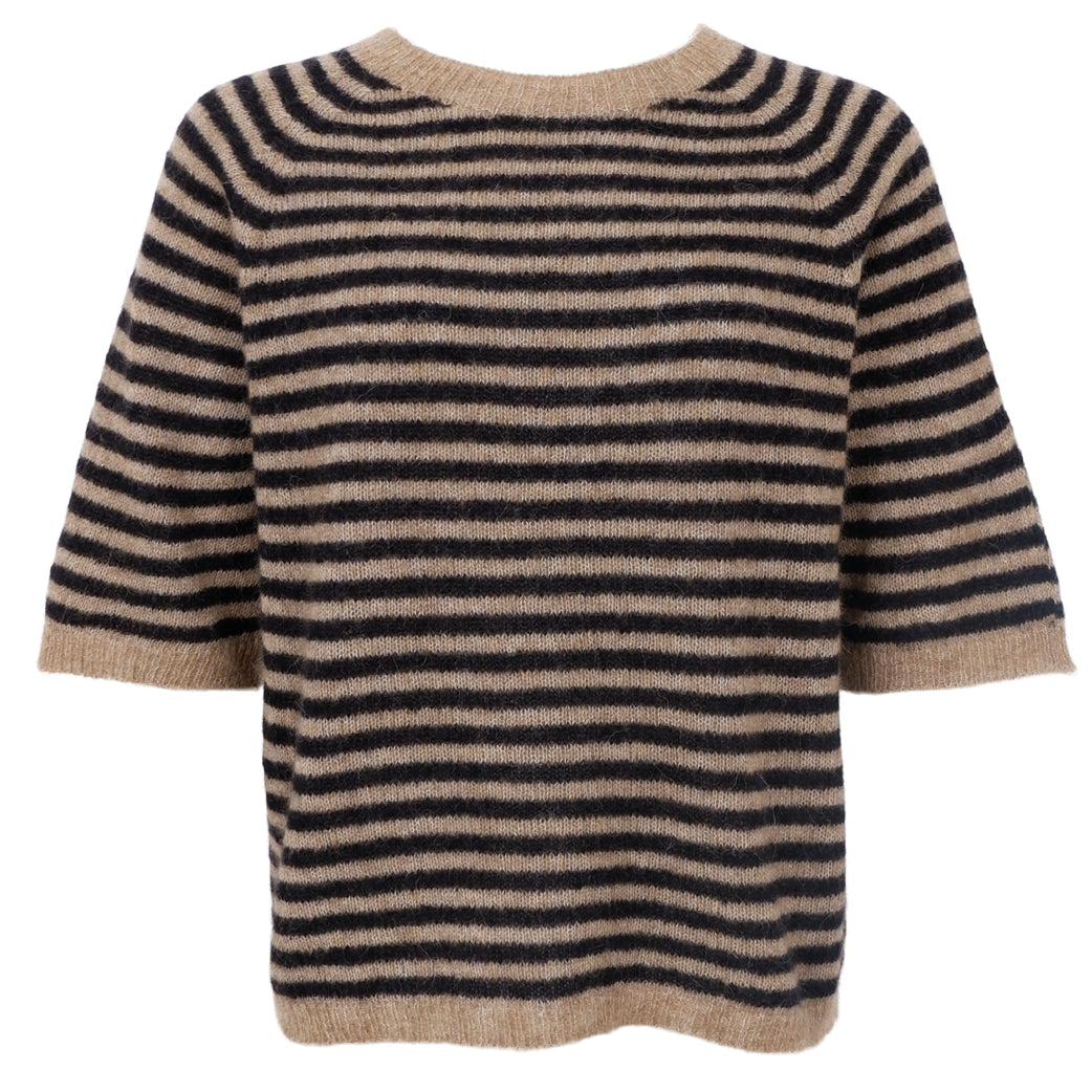 BLACK COLOUR Bcdell Striped Jumper Black