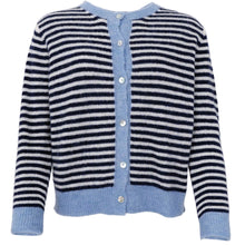 Indlæs billede til gallerivisning BLACK COLOUR Bcdell Striped Knit Cardigan Navy

