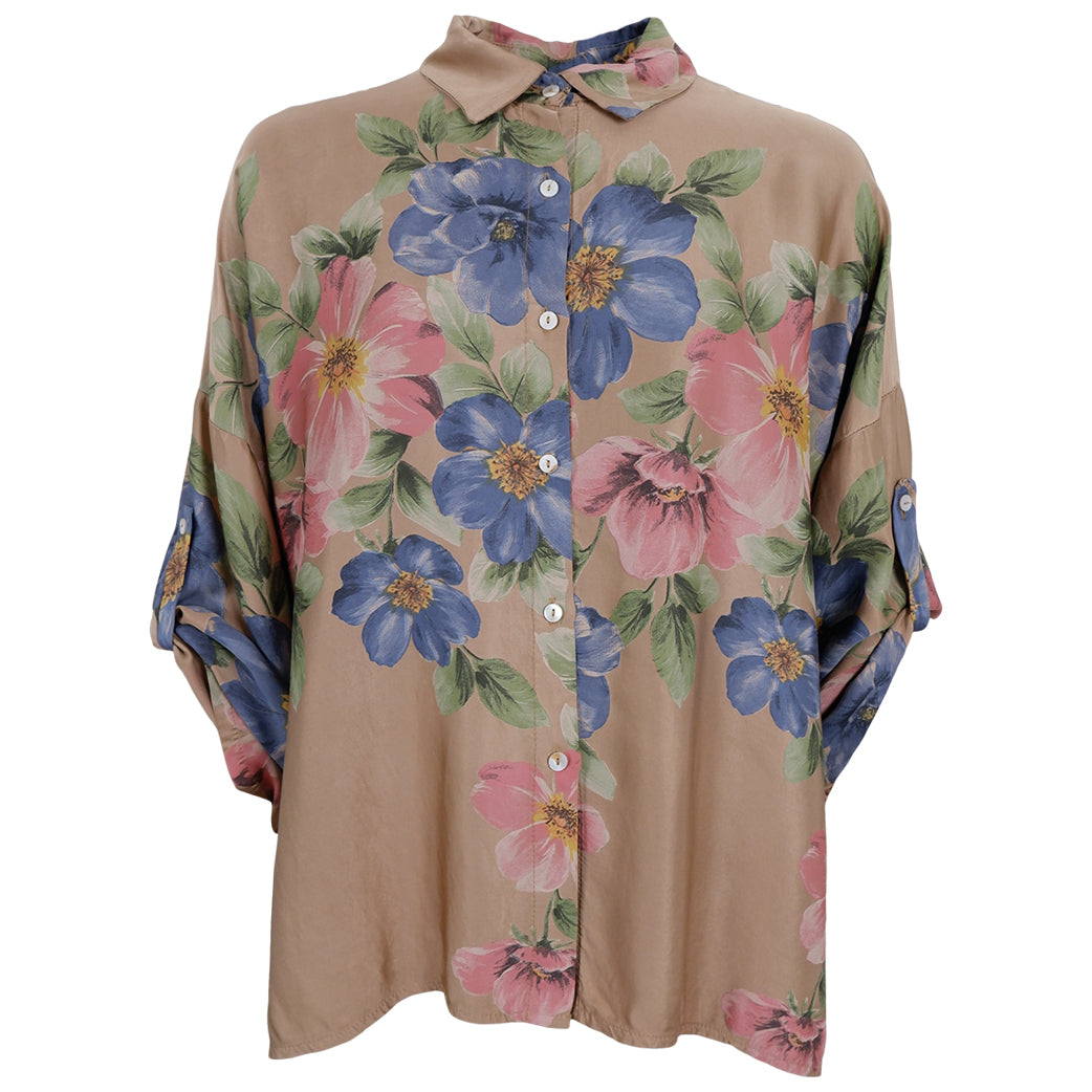 BLACK COLOUR Bcemme Flower Shirt Frappe