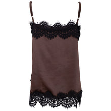 Indlæs billede til gallerivisning BLACK COLOUR Bcevie Lace Strap Top Coffee
