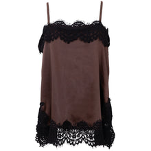 Indlæs billede til gallerivisning BLACK COLOUR Bcevie Lace Strap Top Coffee

