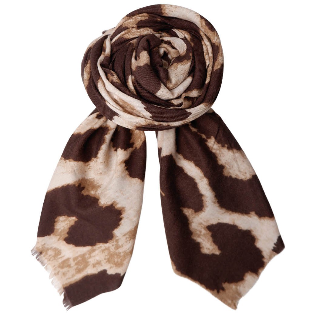 BLACK COLOUR Bcfawn Leo Winter Scarf Natural