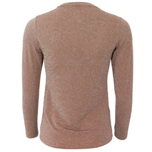 Indlæs billede til gallerivisning BLACK COLOUR Bcfaye Lurex Blouse Golden Taupe
