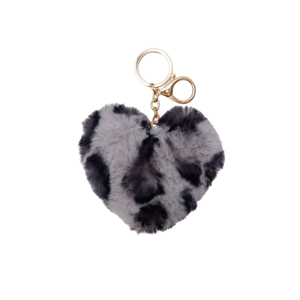 BLACK COLOUR Bcheart Soft Keyhanger Grey Leo