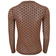 Indlæs billede til gallerivisning BLACK COLOUR Bcjennie Dotted Mesh Blouse Nougat
