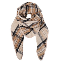 Indlæs billede til gallerivisning BLACK COLOUR Bcleoni Chequered Scarf Creme
