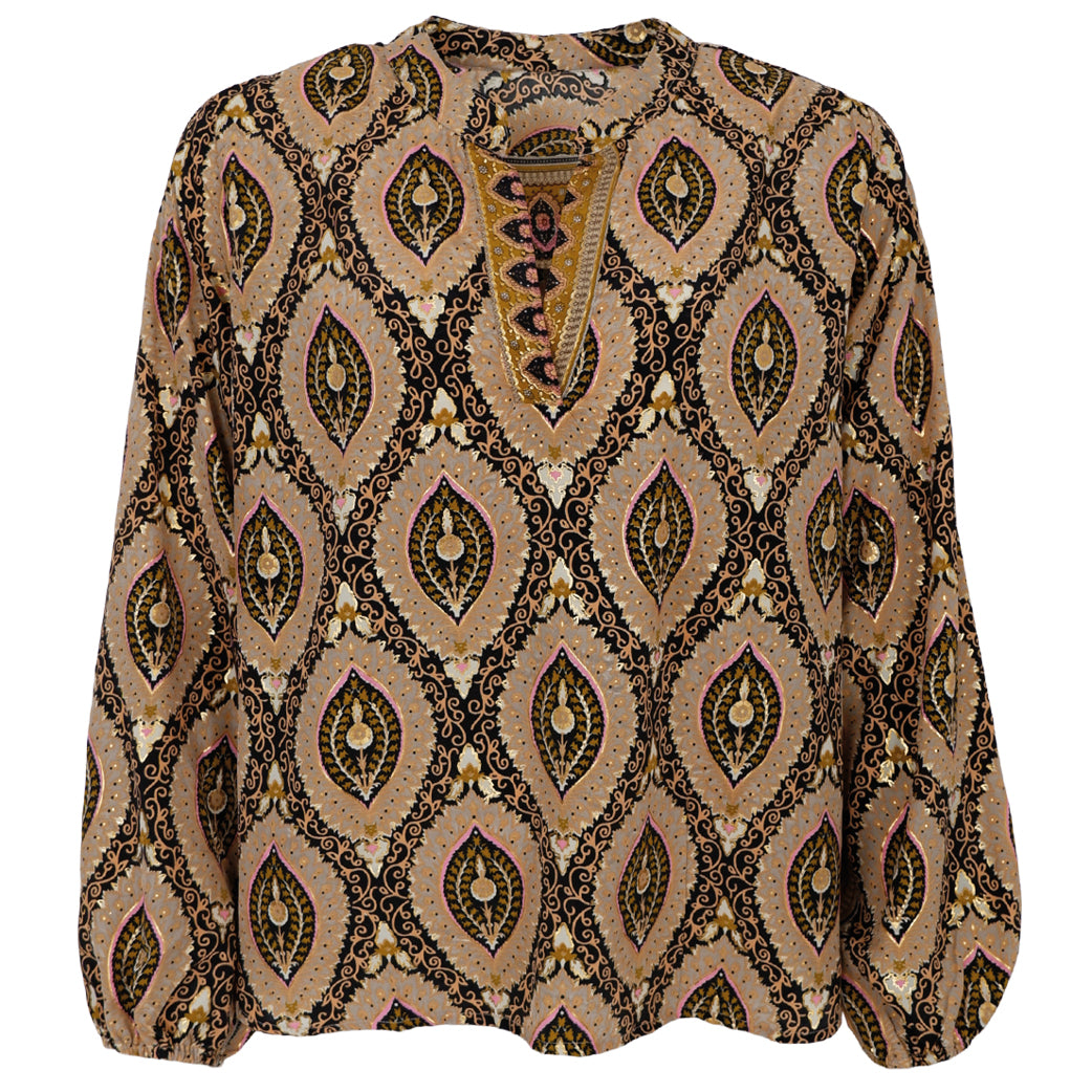 BLACK COLOUR Bcluna Jubilee Blouse Golden Ivy