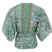 Indlæs billede til gallerivisning BLACK COLOUR Bcluna V-neck Blouse Sea Green
