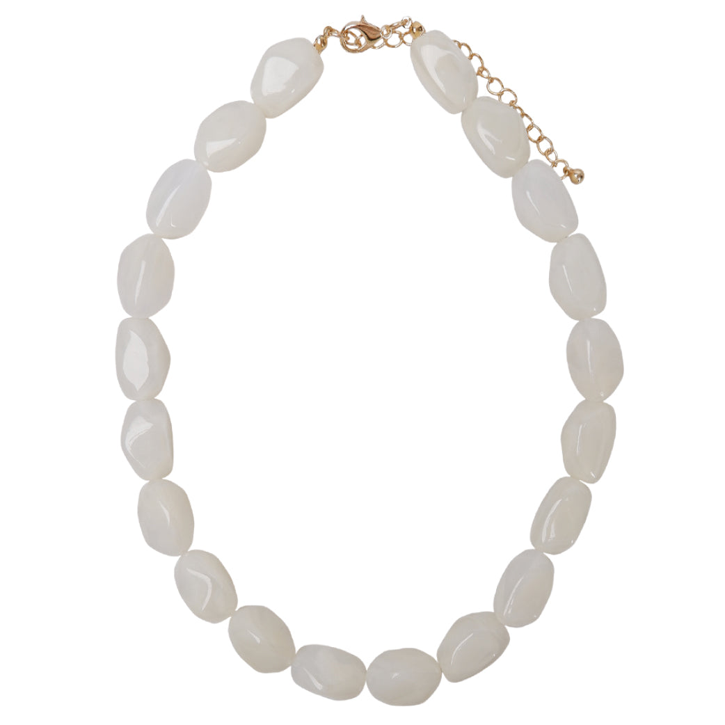 BLACK COLOUR Bclyon Necklace White