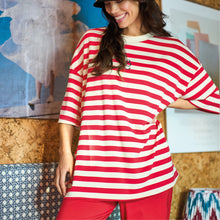 Indlæs billede til gallerivisning BLACK COLOUR Bcmadelyn Big Tee Red
