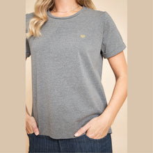 Indlæs billede til gallerivisning BLACK COLOUR Bcmay s/s Heart Tee Grey
