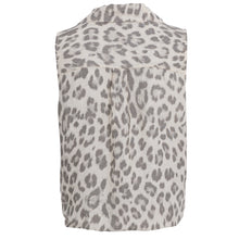 Indlæs billede til gallerivisning BLACK COLOUR Bcmelina Sleeveless Tie Shirt Natural Leo
