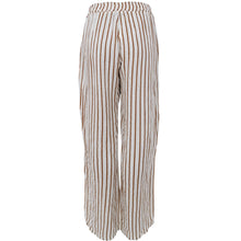 Indlæs billede til gallerivisning BLACK COLOUR Bcmelina Wide Pants Linen Camel Stripe
